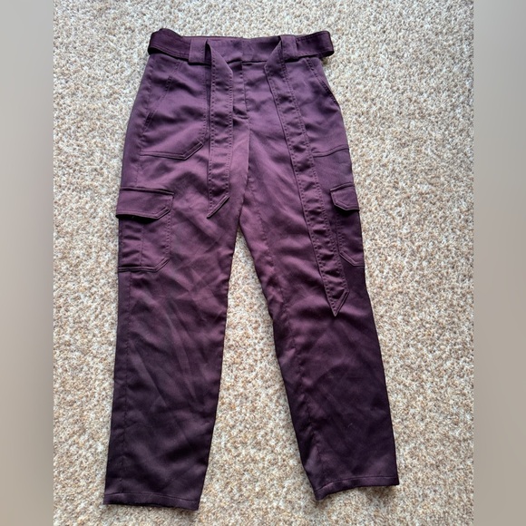 Express Tie High Waist Slacks size 00R - Picture 1 of 4